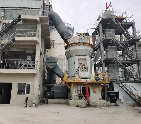 Ultrafeine vertikale Schleifmaschine Kalkstein-Aggregat-Produktionslinie Rohstoff vertikale Mühle